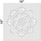 Karma Mandala Embossing 12 x 12 Stencil | FS026 by Designer Stencils |